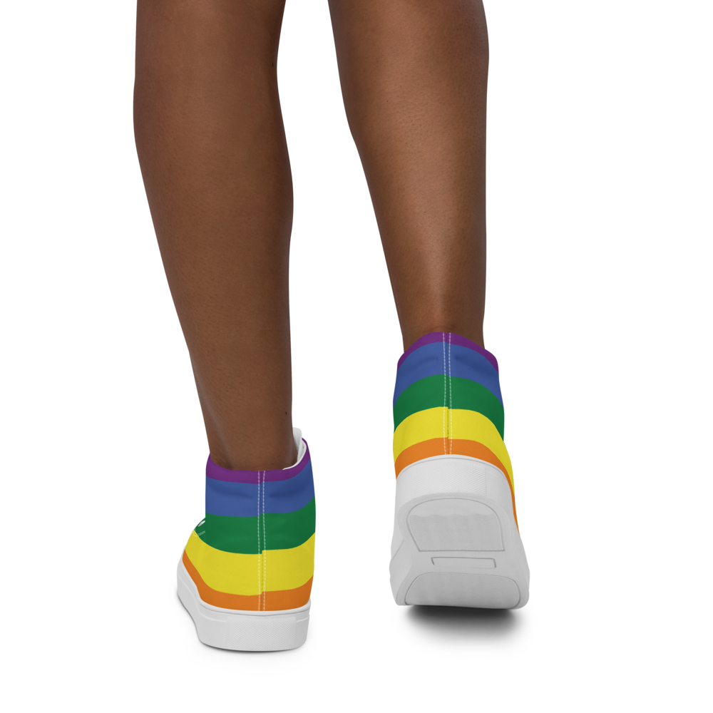Women’s high top Rainbow canvas shoes