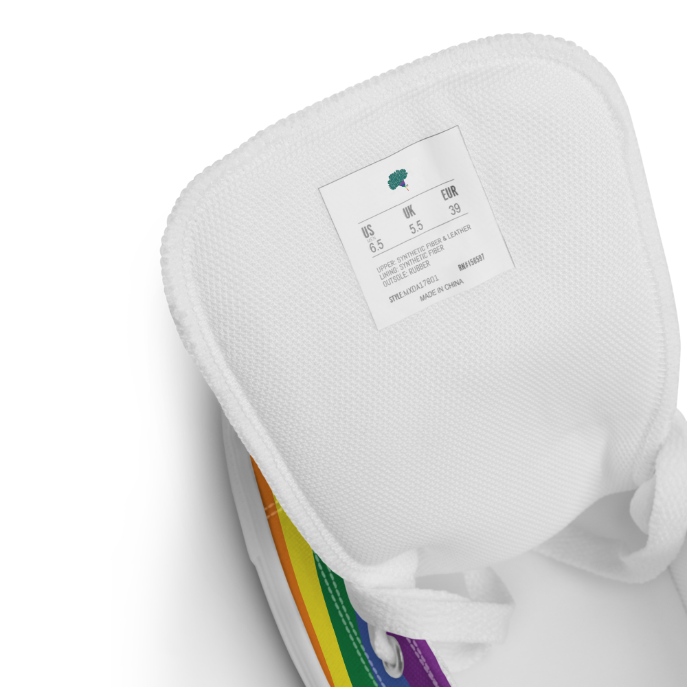 Women’s high top Rainbow canvas shoes