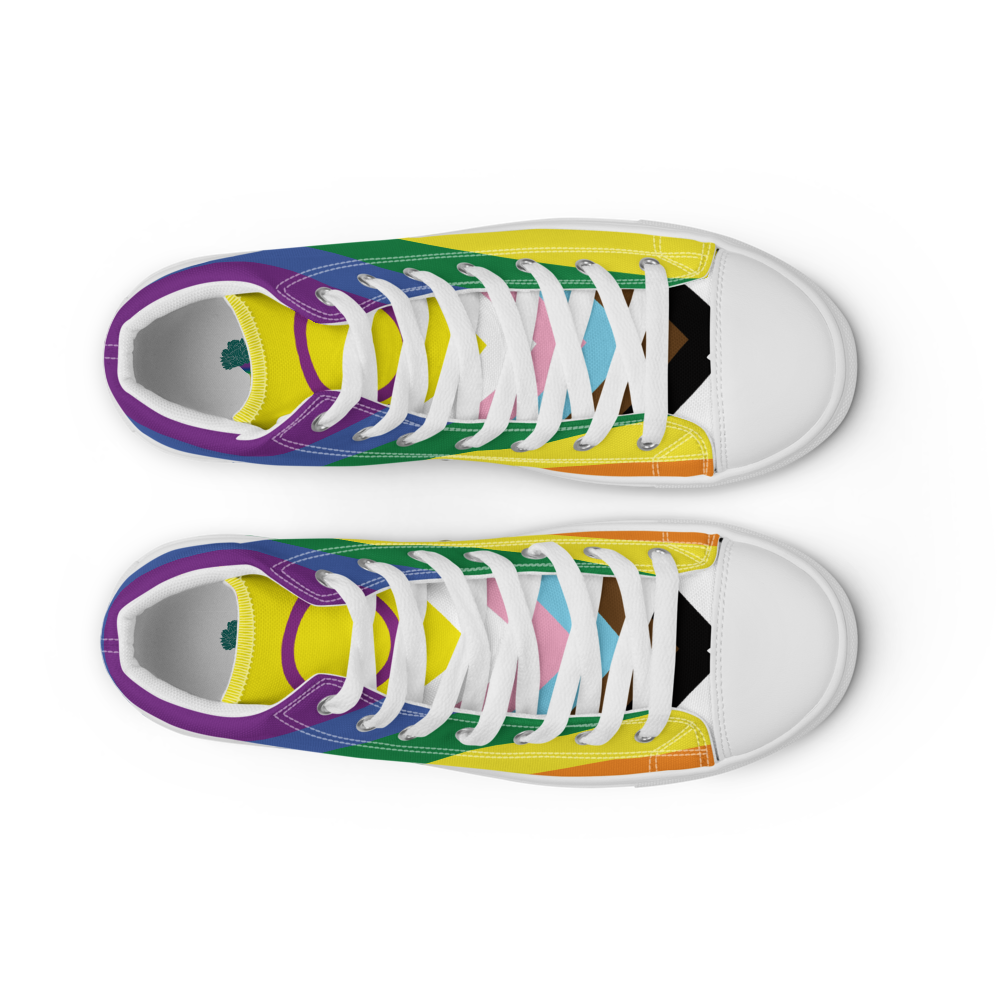 Women’s high top Rainbow canvas shoes