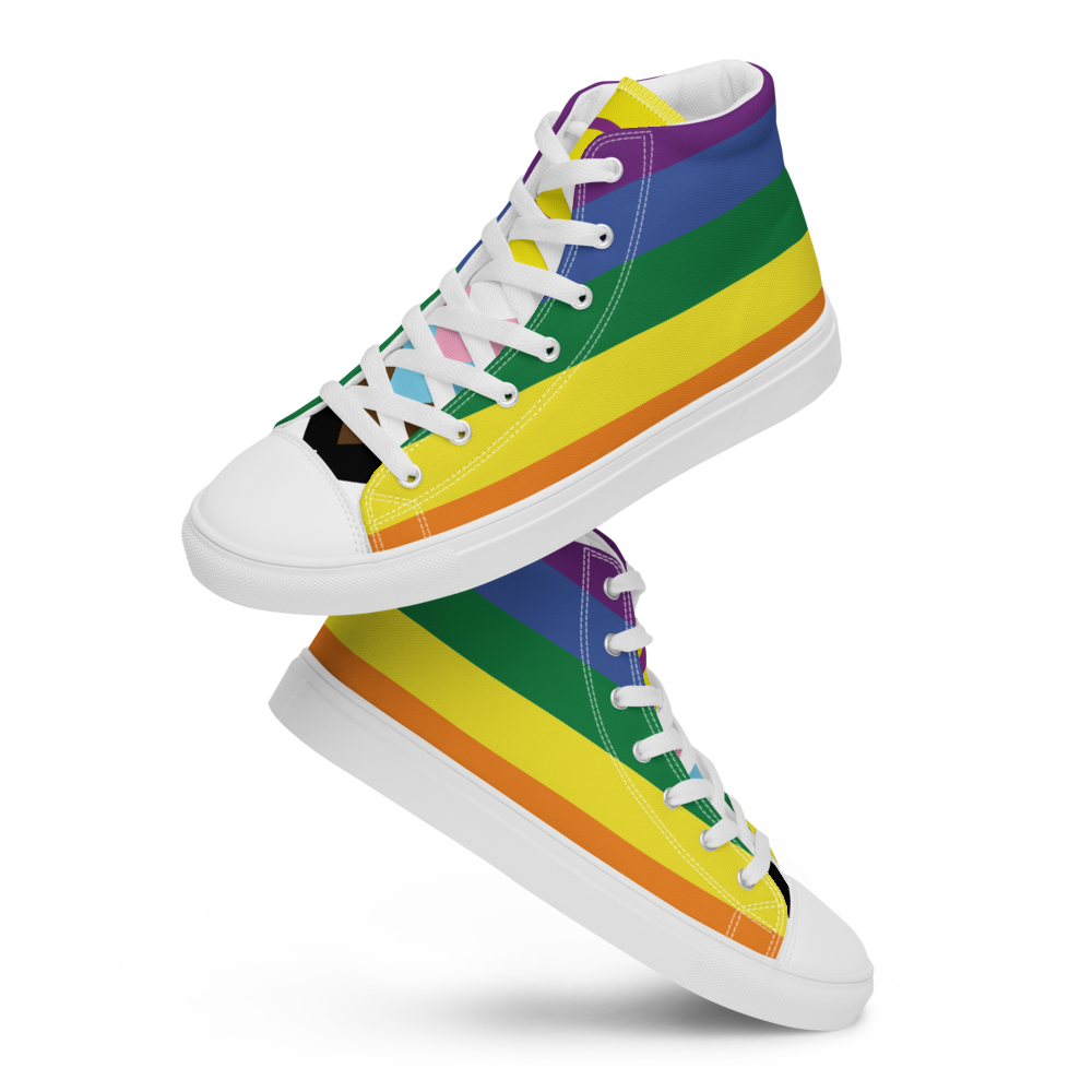 Women’s high top Rainbow canvas shoes