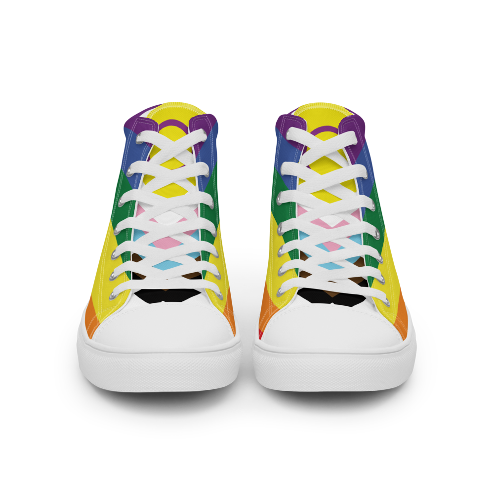 Women’s high top Rainbow canvas shoes