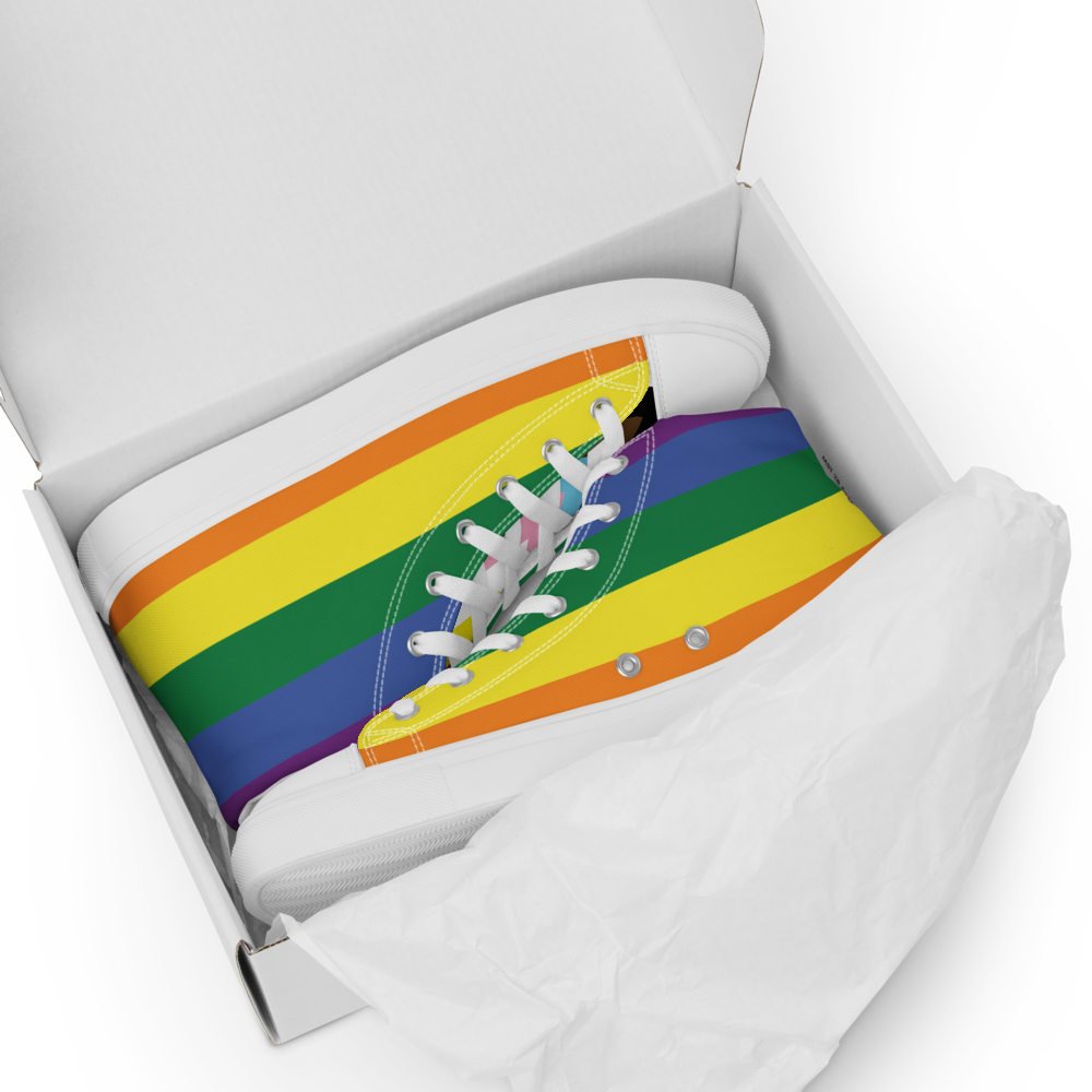 Women’s high top Rainbow canvas shoes