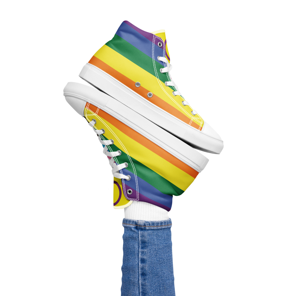 Women’s high top Rainbow canvas shoes
