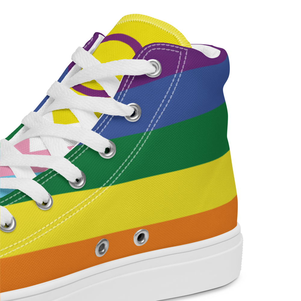 Women’s high top Rainbow canvas shoes