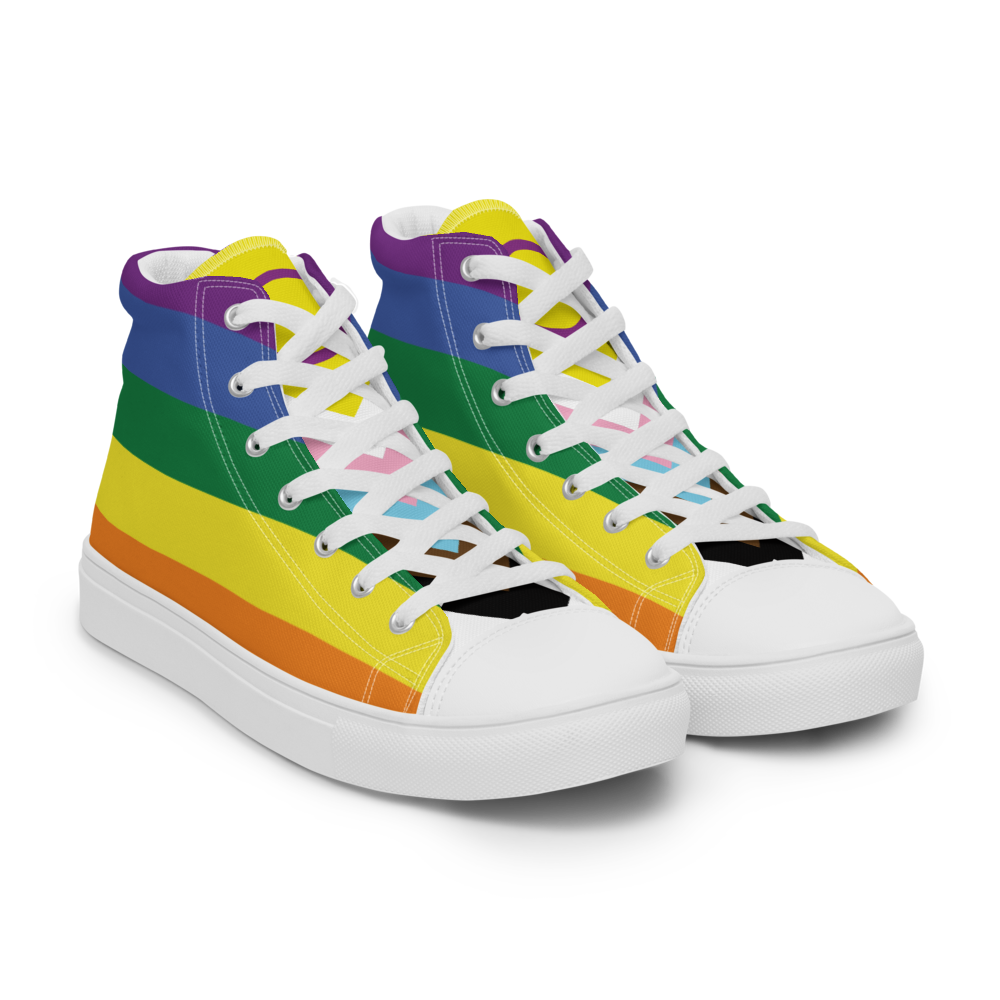 Women’s high top Rainbow canvas shoes